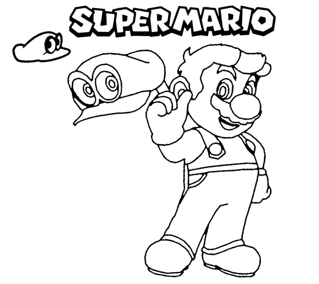 Ausmalbilder Mario. 14 Stück, Malvorlagen für Kinder Spiele