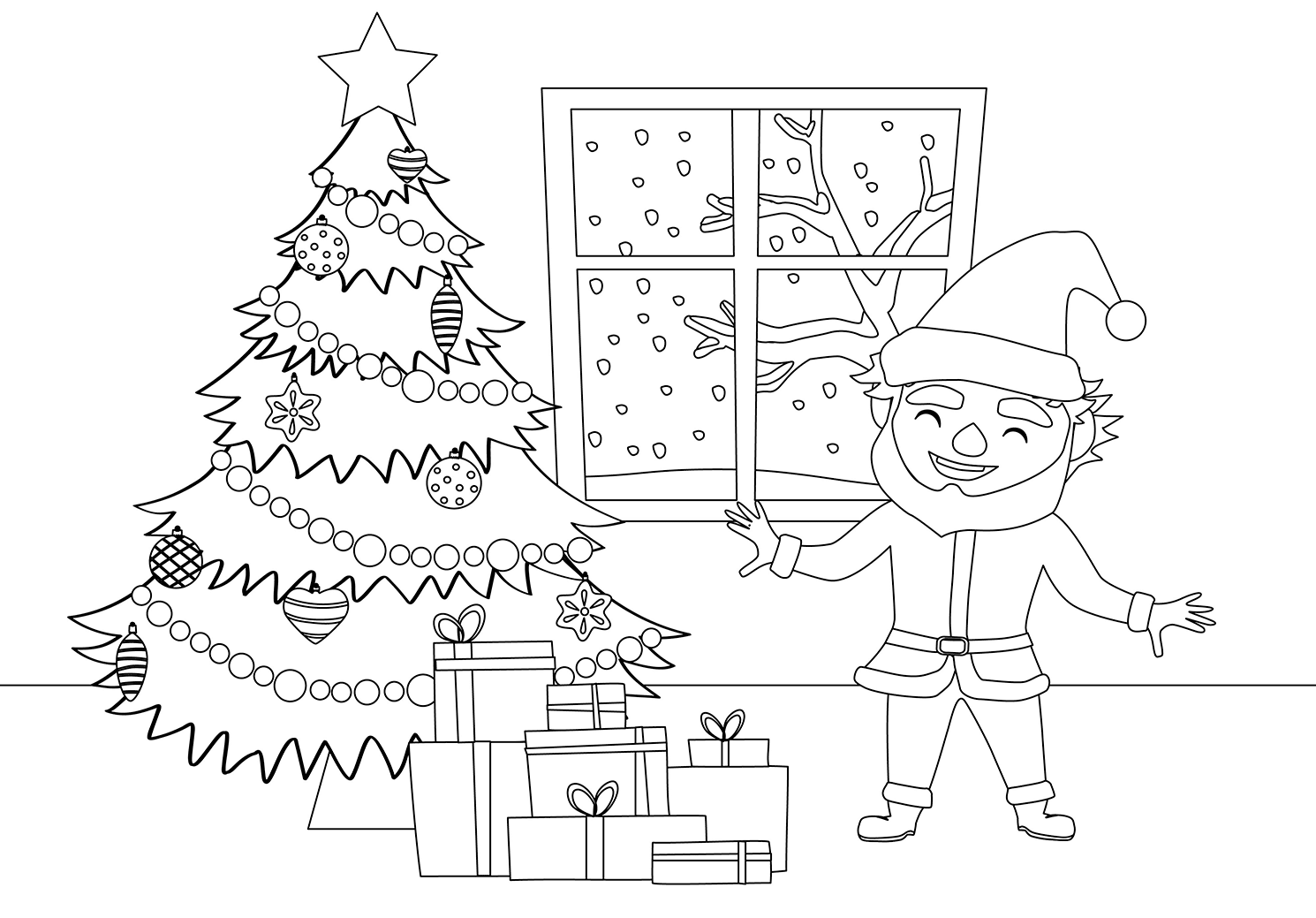 Weihnachten Ausmalbilder ❆ für Kinder und Erwachsene